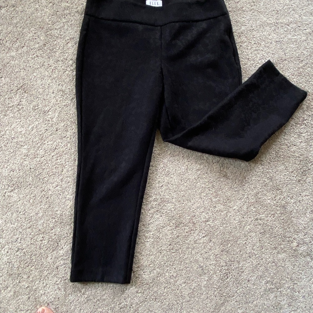 Black lace pants